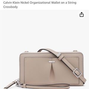 Ck wallet crossbody and wristlet